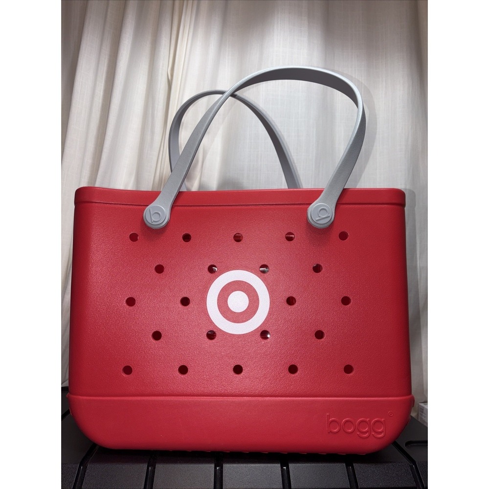 NWOT Bullseye Bogg Large Bag Bitty Tote Bag Red Target Exclusive Limited Edition